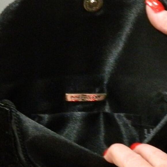 Vintage Preston & York Black Beaded Evening Purse Handbag - Picture 7 of 9